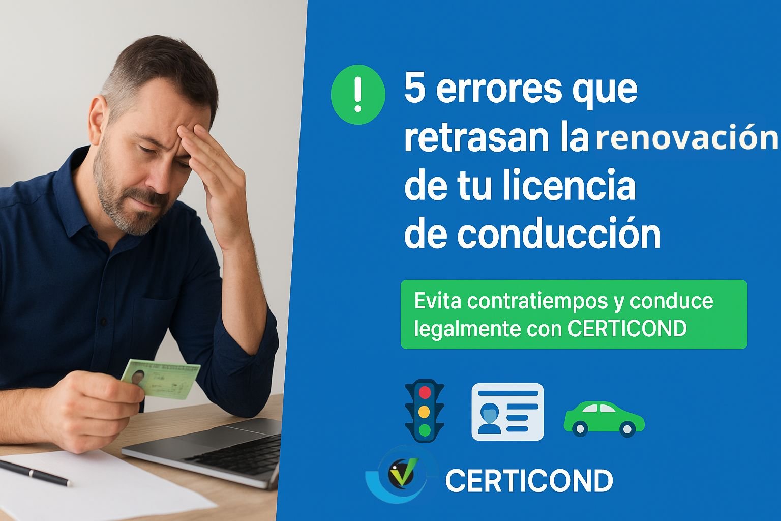“5 errores comunes que te impiden renovar tu licencia de conducción a tiempo”